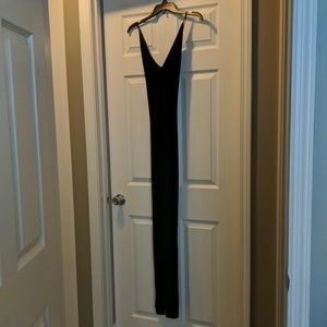 Velvet Black floor length dress